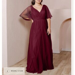 Revelry Burgundy Maxi Dress